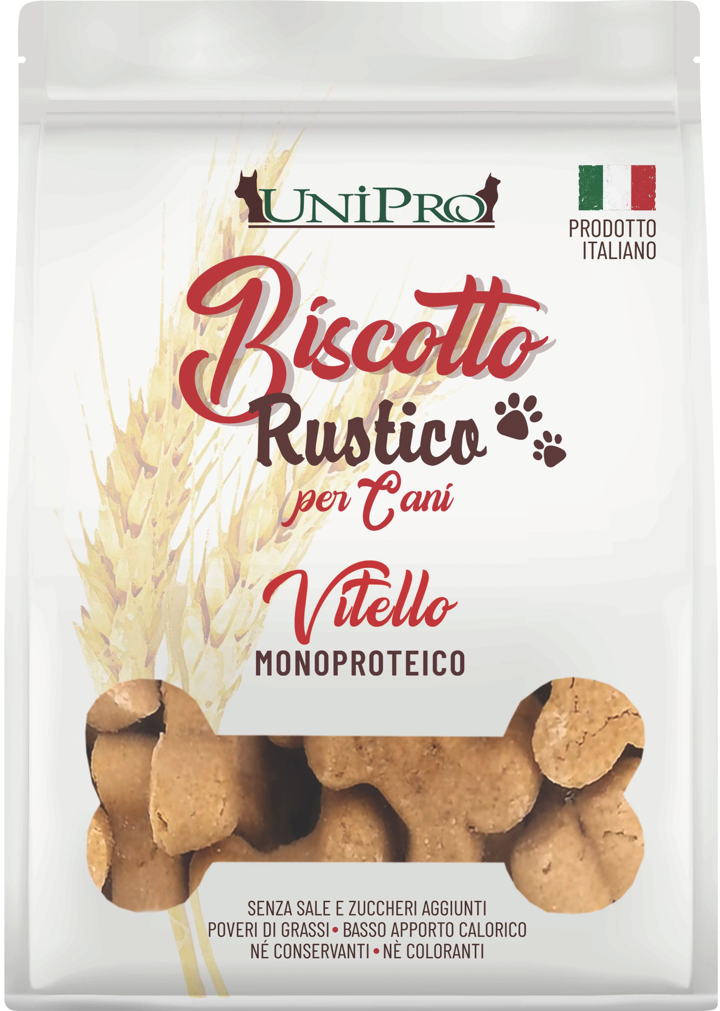 UniPro Biscotto Rustico przysmak włoskie ciasteczka dla psa 300g - z cielęciną ( wielkość ciasteczka ok.3,5cm ) - UniPro zdjęcie 1