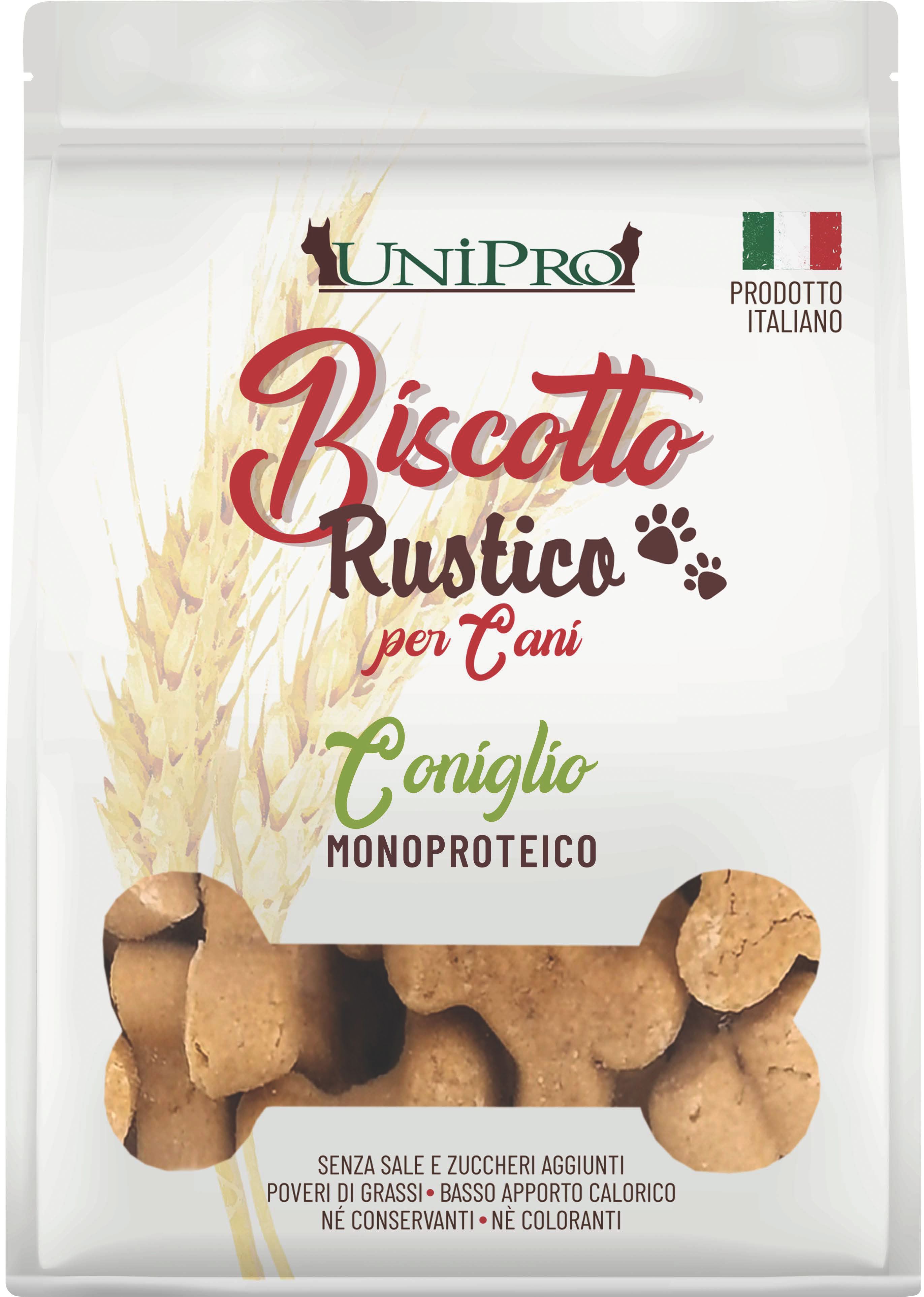 UniPro Biscotto Rustico przysmak włoskie ciasteczka dla psa 300g - z królikiem ( wielkość ciasteczka ok.3,5cm ) - UniPro zdjęcie 1