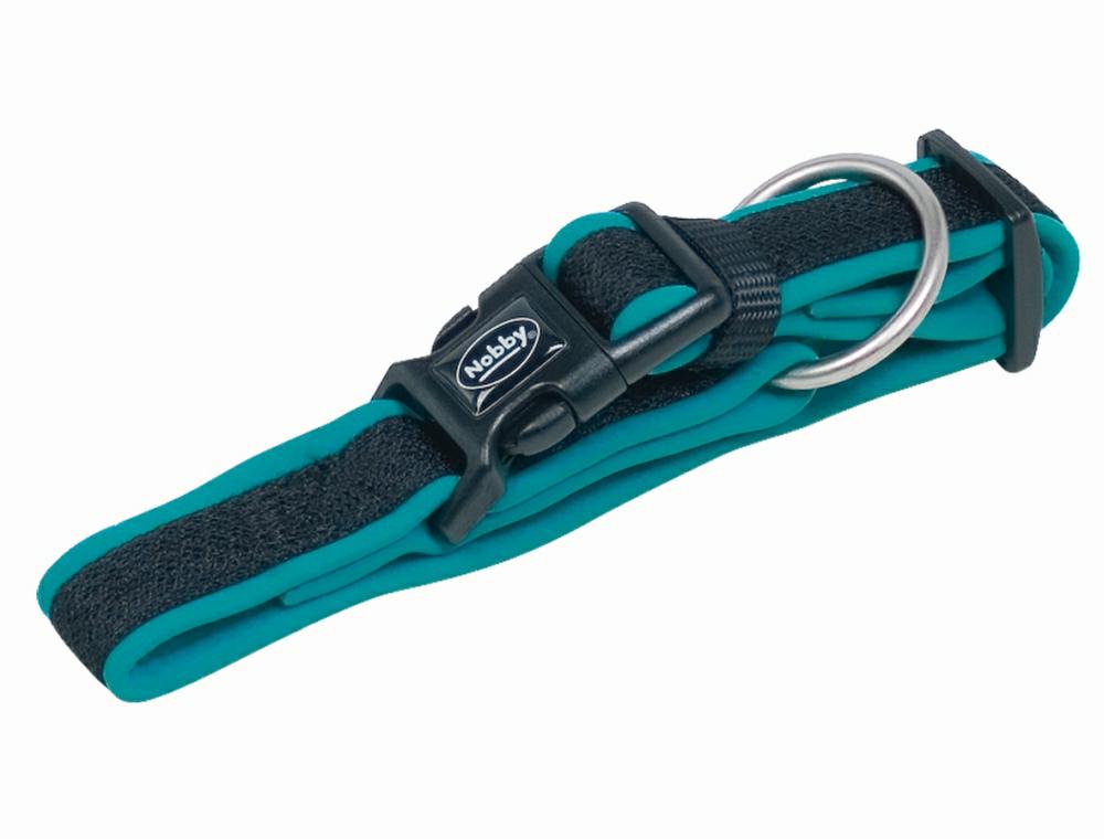 Obroża dla psa Nobby Mesh Preno M-L 25/35mm, 40-55cm turkusowa - Nobby zdjęcie 1