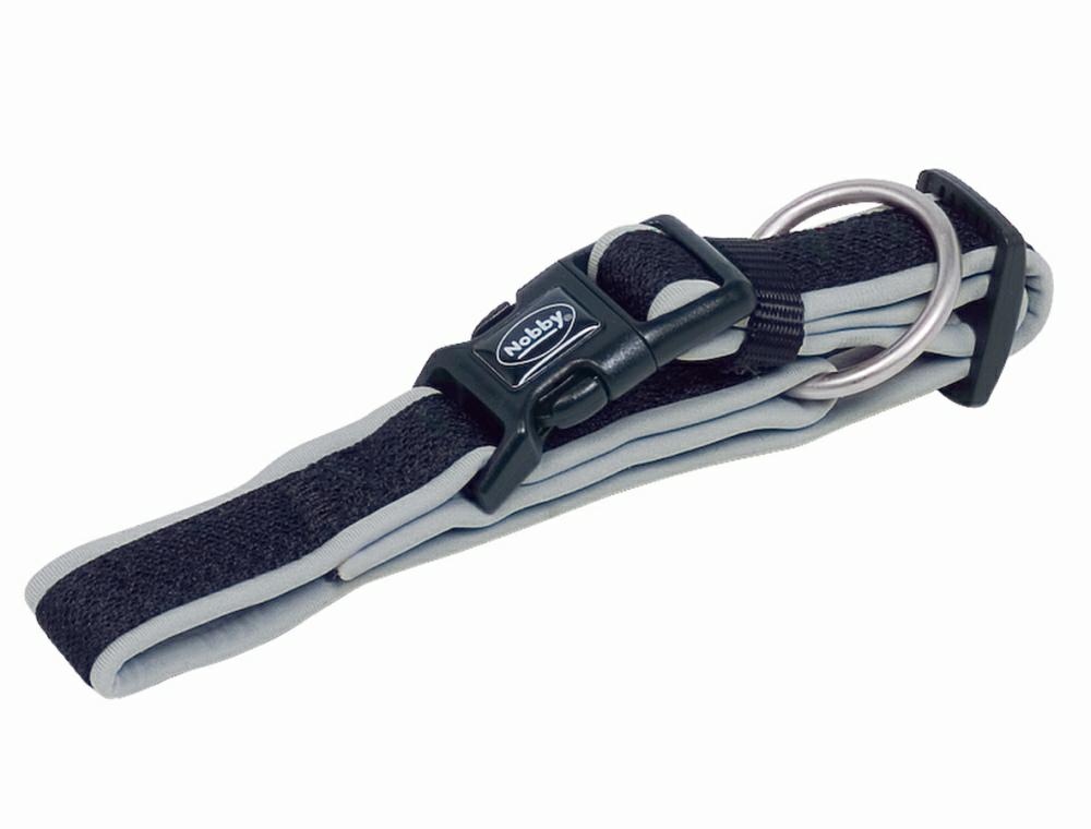Obroża dla psa Nobby Mesh Preno M-L 25/35mm, 40-55cm szara - Nobby zdjęcie 1