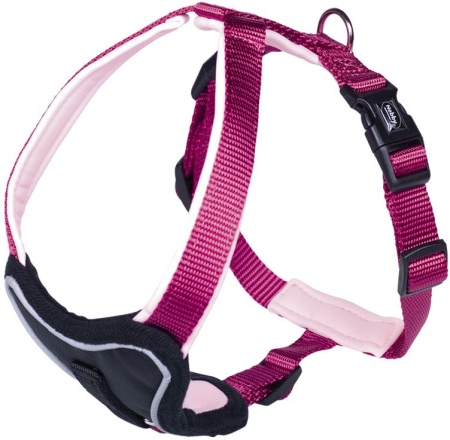 Szelki dla psa Nobby Classic Preno Comfort L-XL 35mm, 75-90cm malinowe - Nobby zdjęcie 1