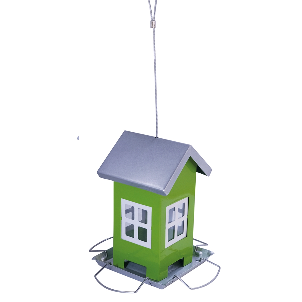 Karmnik dla ptaków Nobby " Alis" 12x12x19cm zielono-szary - Nobby zdjęcie 1