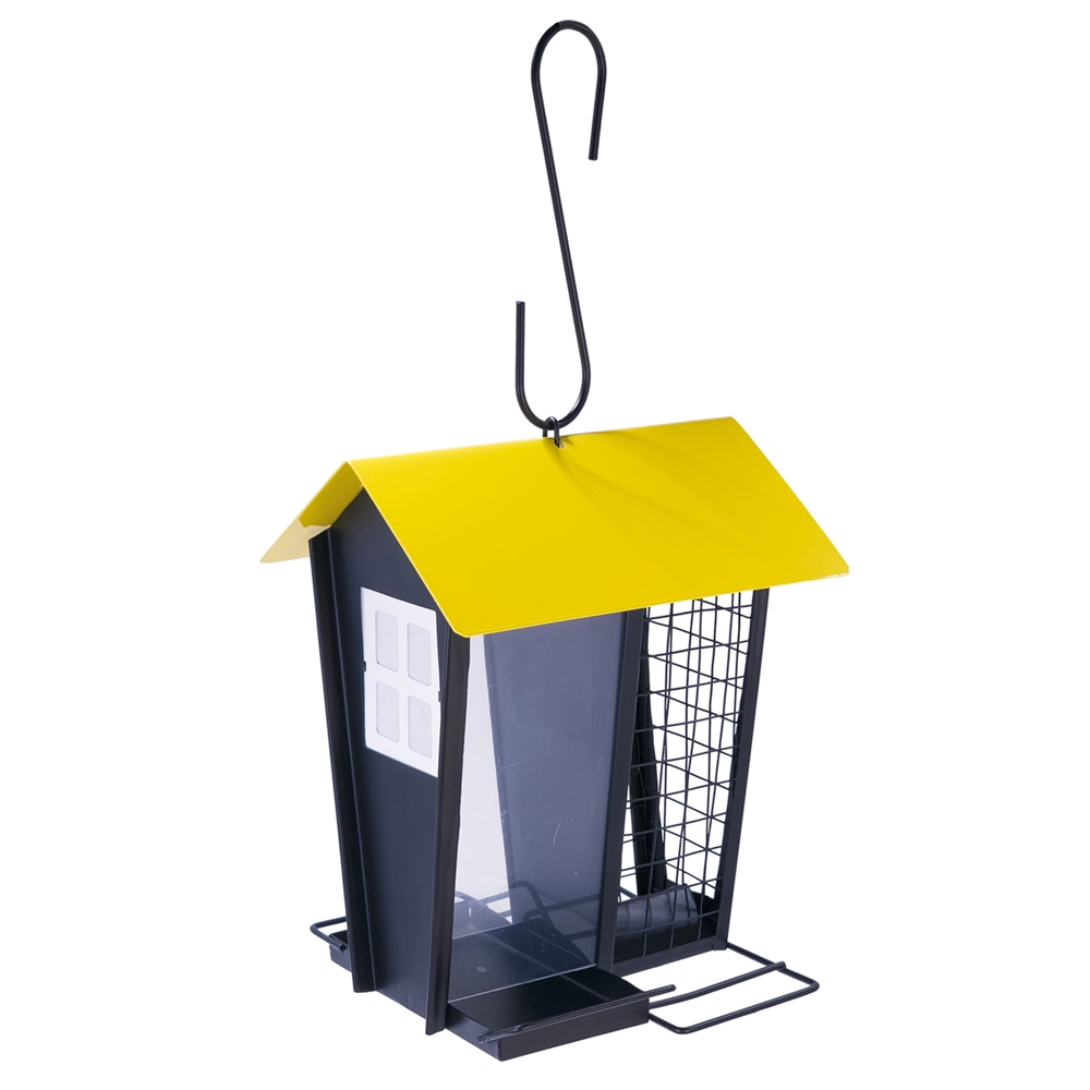 Karmnik dla ptaków Nobby " Laja" 17x16x21cm czarno-żółty - Nobby zdjęcie 1