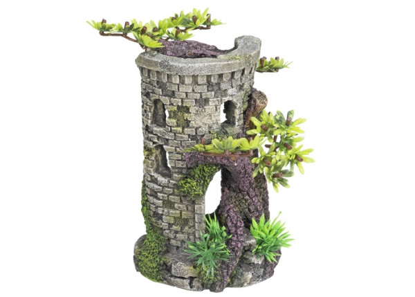 Ozdoba akwariowa Nobby " Tower bonsai " 9x10x15 cm - " wieża z drzewem bonsai " - Nobby zdjęcie 1