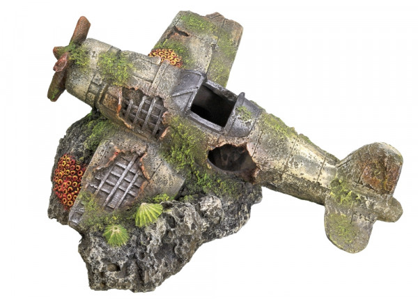 Ozdoba akwariowa Nobby " Airplane " 19x18,7x8,5 cm - " Wrak samolotu " - Nobby zdjęcie 1