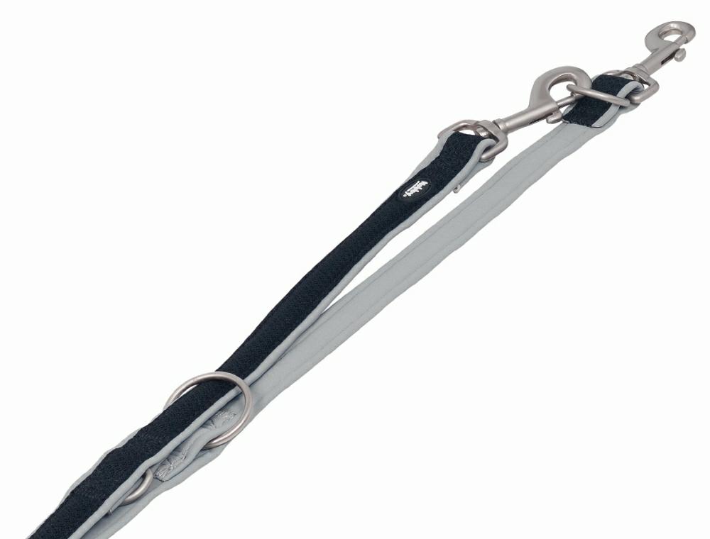 Smycz dla psa Nobby Mesh Preno M-L 20/25mm ; 2,00m szara - Nobby zdjęcie 1