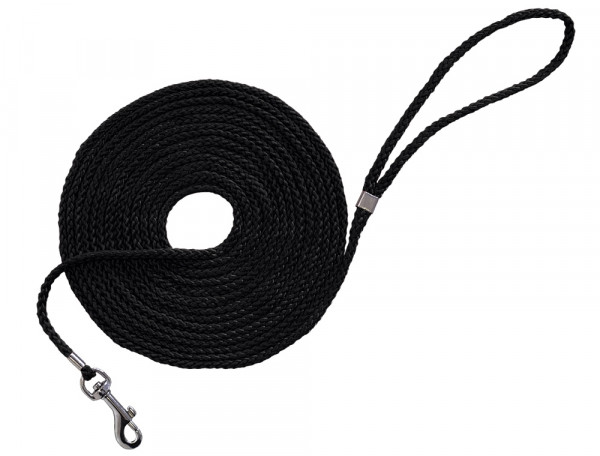 Smycz - długa linka treningowa dla psa lub kota Nobby Ø 5mm / 15m czarna - Nobby zdjęcie 1