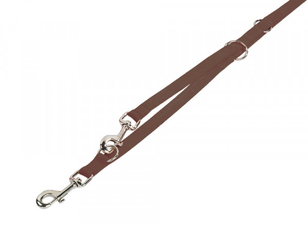 Smycz dla psa Nobby Classic M-L 20mm / 2,00m brązowa - przepinana , regulowana , lekka , miękka i wygodna - Nobby zdjęcie 1