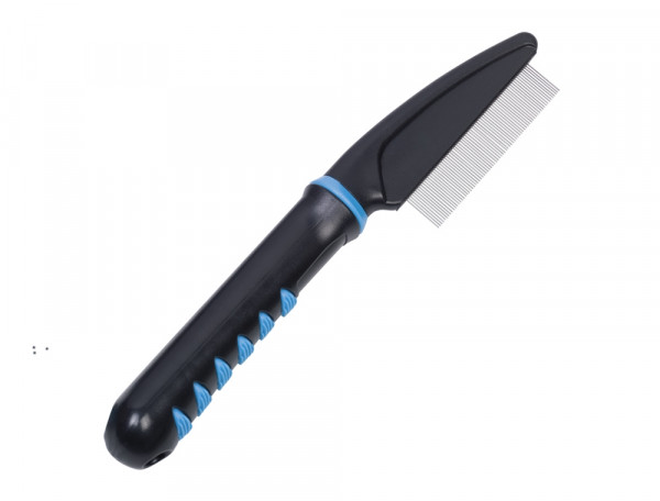 Grzebień Nobby do sierści krótkiej i o średniej długości Comfort line Undercoat & Shedding 73 zaokrąglonych zębów - Nobby zdjęcie 1