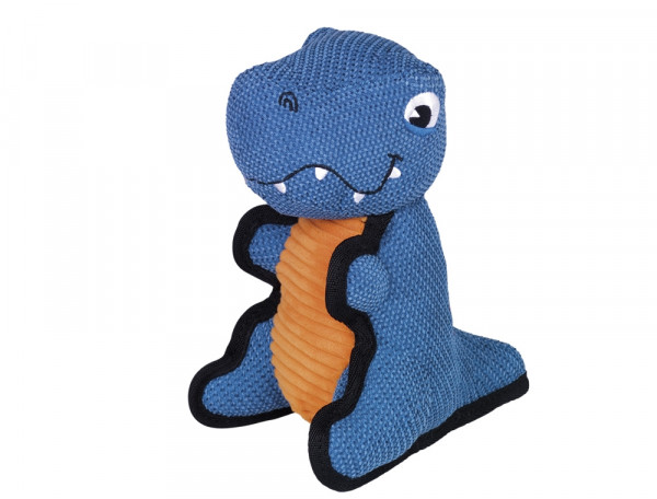 Pluszowa zabawka dla psa Nobby plush saurian Dinosaur 19cm - pluszowo-materiałowy dinozaur z piszczałką - Nobby zdjęcie 1