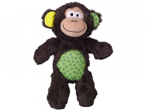 Pluszowa zabawka dla psa Nobby plush animal with rope inside Monkey 28cm -pluszowa małpa wypełniona sznurem z piszczałką - Nobby zdjęcie 1