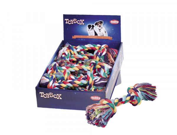 Zabawka dla psa Nobby Display playing ropes 30cm, 180g - bawełniany sznur z dwoma węzłami  - Nobby zdjęcie 1
