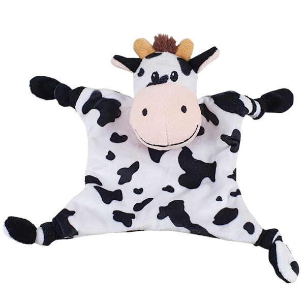 Pluszowa zabawka dla psa Nobby plush Animal flat cow 20x21cm - pluszowa, płaska krowa z szeleszczącymi elementami - Nobby zdjęcie 1