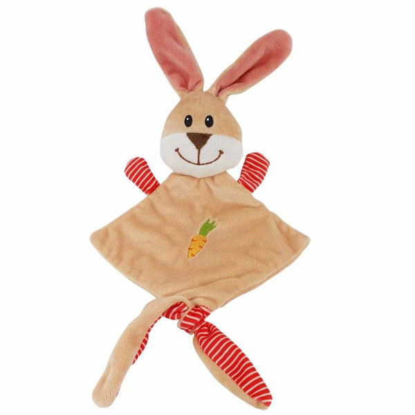 Pluszowa zabawka dla psa Nobby plush Animal flat rabbit 27x17cm - pluszowy, płaski królik z szeleszczącymi elementami - Nobby zdjęcie 1