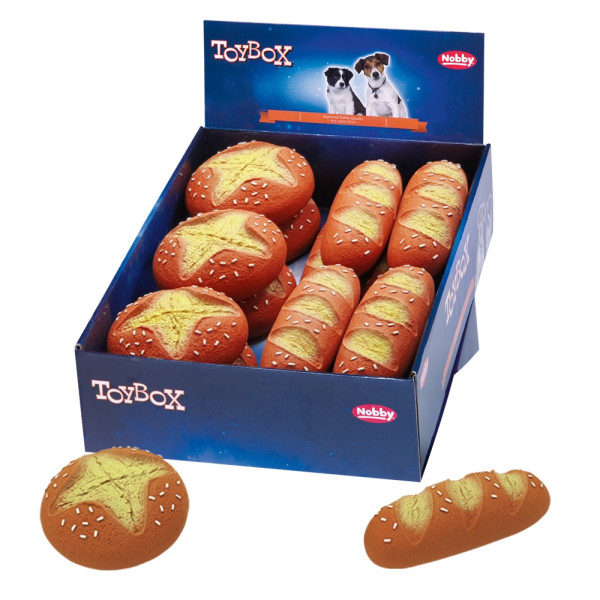 Lateksowa zabawka dla psa Nobby Lye bread - bułeczki 12,5-18cm - Nobby zdjęcie 1