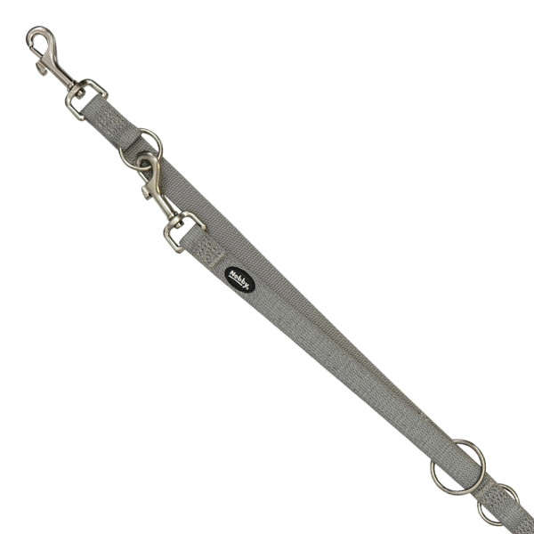 Smycz dla psa Nobby Full Reflect S-M 15mm / 2,00 m szara - Nobby zdjęcie 1