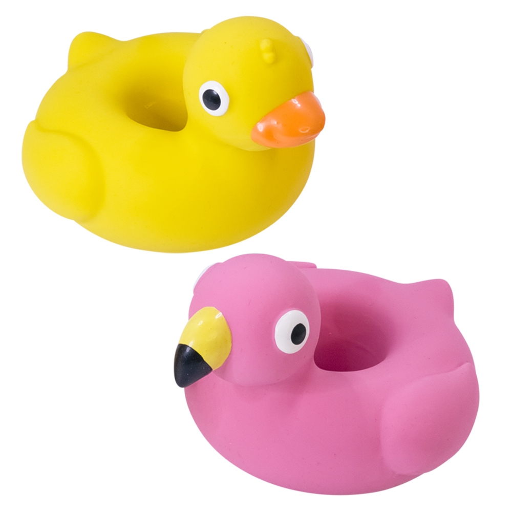 Lateksowa zabawka dla psa Nobby Swimming ring 14cm - pływająca kaczka lub flaming - Nobby zdjęcie 1