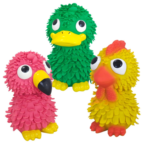 Lateksowa zabawka dla psa Nobby Animals 12-13cm kaczka, flaming, kurczak - Nobby zdjęcie 1
