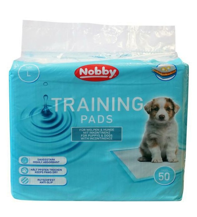 Training Pads Nobby maty dla psa L 60x60cm 50szt/op- podkłady do nauki sikania lub seniora - Nobby zdjęcie 1
