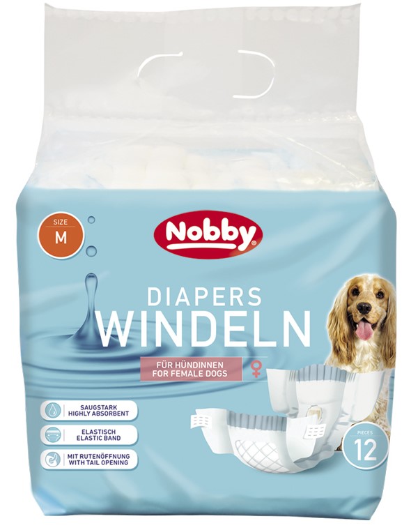 Pieluchy dla psa Nobby ( suczki - damskie) M 32-48cm 12szt. - Nobby zdjęcie 1