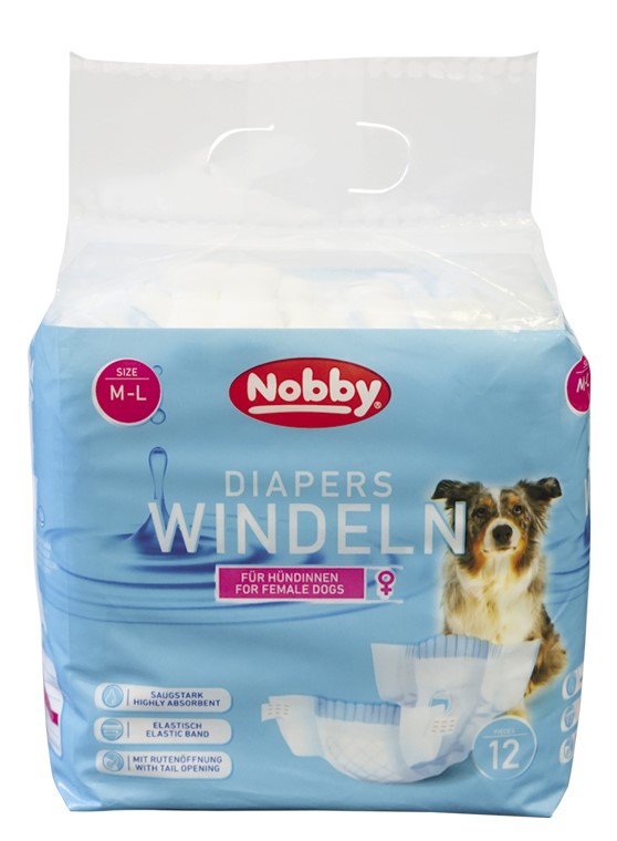 Pieluchy dla psa Nobby ( suczki - damskie) M-L 36-52cm 12szt. - Nobby zdjęcie 1