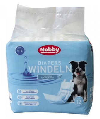 Pieluchy dla psa Nobby (dla płci męskiej) M-L 46-60cm 12szt. - Nobby zdjęcie 1