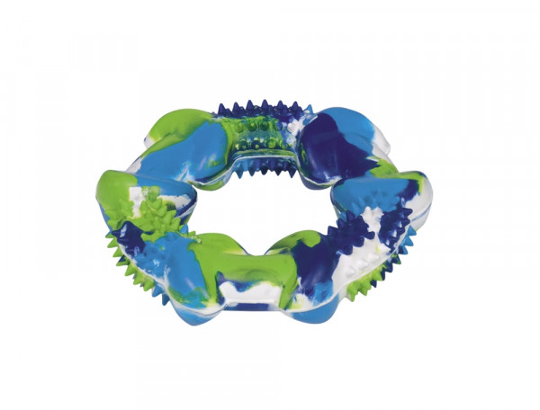 Zabawka dla psa Nobby Rubber Line Toy Ring Ø 12cm - gumowy ring kamuflaż - Nobby zdjęcie 1