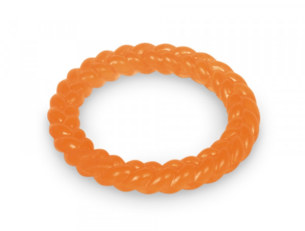 Zabawka z gumy termoplastycznej dla psa Nobby TPR Ring Ø14,5cm-pomarańczowy, pływający ring - Nobby zdjęcie 1