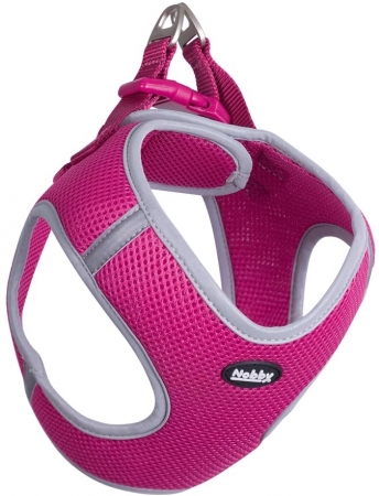 Szelki dla psa Nobby Delight Mesh L 40-45cm, 50-55cm malinowe - Nobby zdjęcie 1