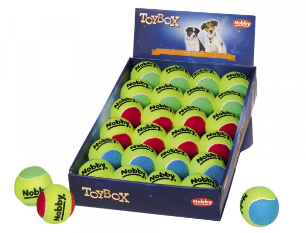 Zabawka dla psa Nobby Tennis Line Ball "M" Ø 6,5cm - tenisowa, dwukolorowa piłka  - Nobby zdjęcie 1