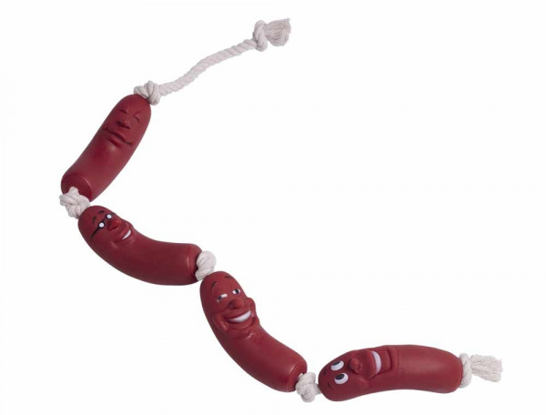 Winylowa zabawka dla psa Nobby Sausage- kiełbaski na linie 75cm - Nobby zdjęcie 1