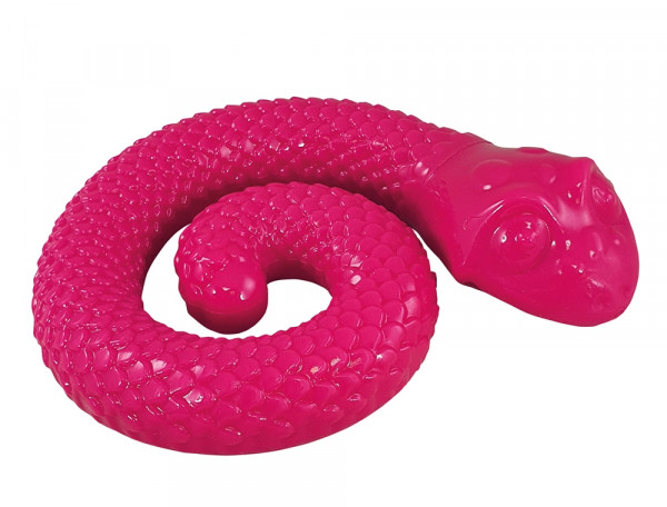 Zabawka z gumy termoplastycznej dla psa Nobby TPR Snake Ø18cm- różowy, pływający wąż - Nobby zdjęcie 1