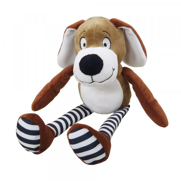 Pluszowa zabawka dla psa Nobby plush dog 53cm - miękki, pluszowy pies z szeleszczącymi elementami i piszczałką - Nobby zdjęcie 1