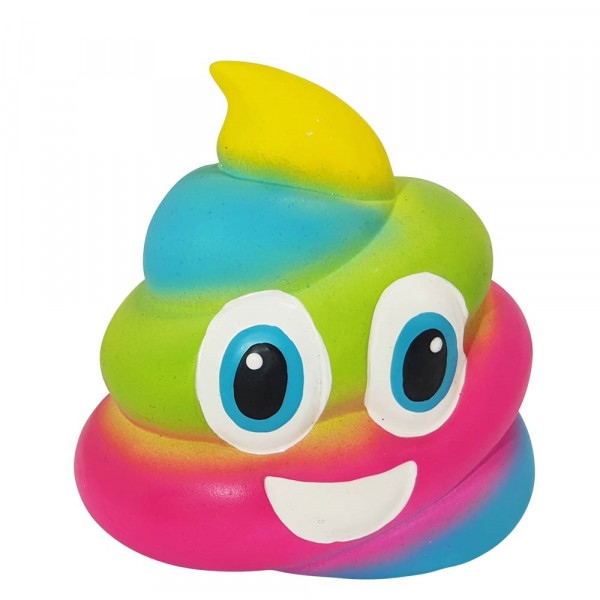 Lateksowa zabawka dla psa Nobby Rainbow Poop 11cm - tęczowa kupa - Nobby zdjęcie 1