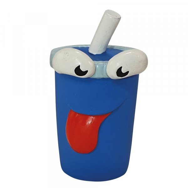 Lateksowa zabawka dla psa Nobby Fastfood Soft Drink 15cm - kubek z rurką - Nobby zdjęcie 1