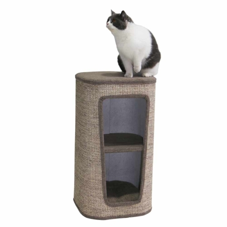 Drapak dla kota Capta II 38*38*70cm brązowo-lniany z sizalu - Nobby zdjęcie 1