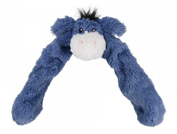 Pluszowa zabawka dla psa Nobby plush animal with rope inside Donkey 55cm -pluszowy osioł wypełniony sznurem z piszczałką - Nobby zdjęcie 1