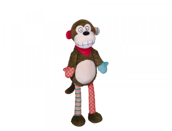 Pluszowa zabawka dla psa Nobby plush animal monkey 52cm - pluszowa małpka z piszczałką - Nobby zdjęcie 1