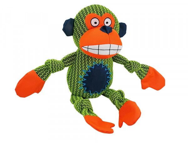 Pluszowa zabawka dla psa Nobby mesh animal Monkey 43cm - małpa nylonowa oraz siatkowa tkanina/mesh z piszczałka - Nobby zdjęcie 1