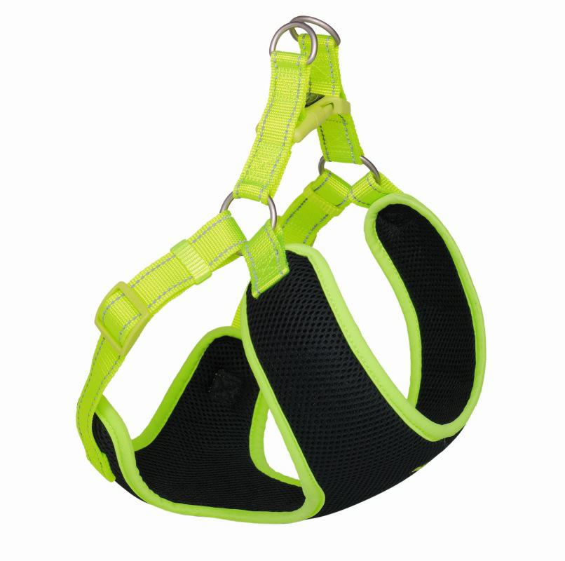 Szelki dla psa Nobby Black Mesh Reflect XS 10mm 37cm, 33-41cm czarno-żółte - Nobby zdjęcie 1