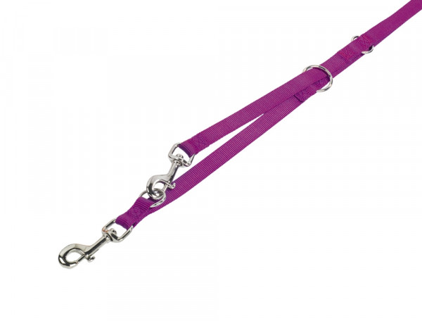 Smycz dla psa Nobby Classic L-XL 25mm / 2,00m malinowa - przepinana , regulowana , lekka , miękka i wygodna - Nobby zdjęcie 1