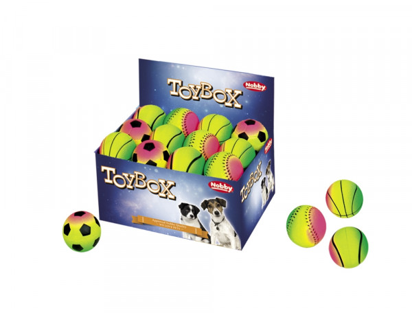 Zabawka dla psa Nobby Foam Rubber Ball Rainbow Ø 6,3cm- pływająca piłka z pianki gumowej  - Nobby zdjęcie 1