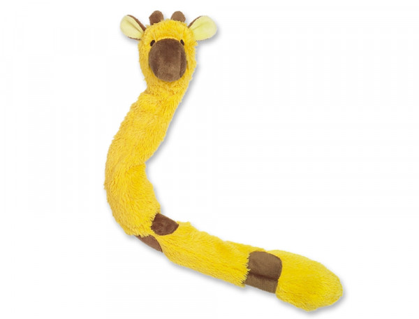 Pluszowa zabawka dla psa Nobby plush animal with rope inside Giraffe 55cm -pluszowa żyrafa wypełniona sznurem z piszczałką - Nobby zdjęcie 1