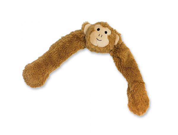 Pluszowa zabawka dla psa Nobby plush animal with rope inside Monkey 55cm -pluszowa małpa wypełniona sznurem z piszczałką - Nobby zdjęcie 1