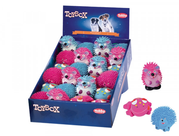 Lateksowa zabawka dla psa Nobby 3 Figures 7cm - jeżyk i żabka - Nobby zdjęcie 1