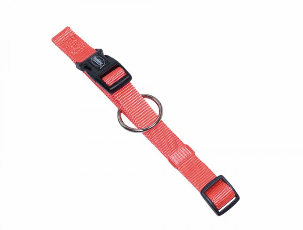 Obroża dla psa Nobby Classic S-M 15 mm, 30-45 cm koral - lekka , miękka i wygodna - Nobby zdjęcie 1