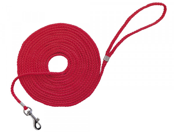 Smycz - długa linka treningowa dla psa lub kota Nobby Ø 5mm / 5m czerwona - Nobby zdjęcie 1