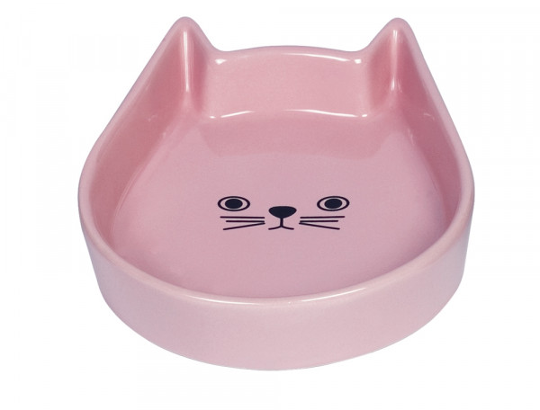 Miska ceramiczna Nobby dla kota "Kitty Face" różowa 0,2 L  Ø 13x16x3cm - Nobby zdjęcie 1