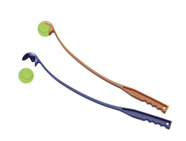 Zabawka dla psa Nobby Tennisball Shooter 65cm - plastikowa wyrzutnia z piłką tenisową - Nobby zdjęcie 1