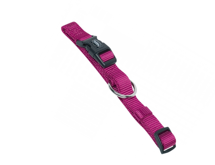 Obroża dla psa Nobby Classic XXS 10 mm, 13-20 cm malinowa - lekka , miękka i wygodna - Nobby zdjęcie 1